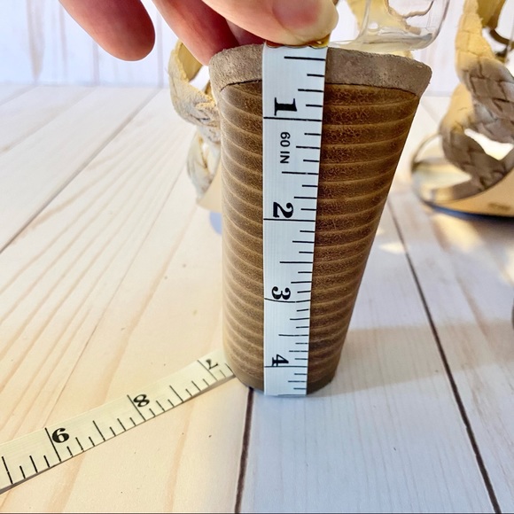 BCBGeneration BCBG Taupe Braided Heels - Picture 6 of 8